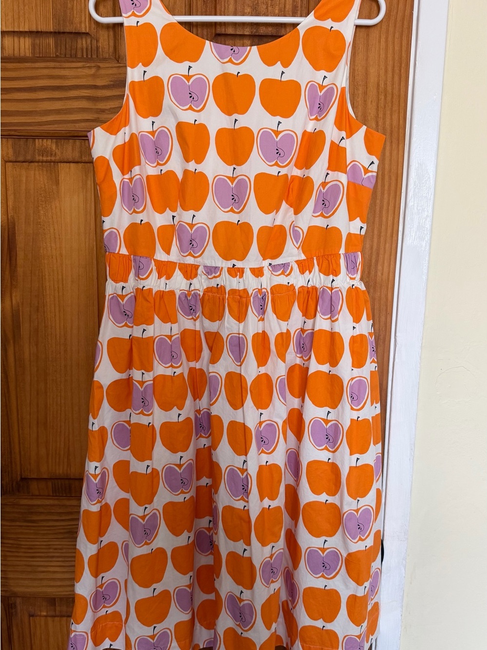 Boden Beatrice  Apple Print Cotton Dress - Picture 2 of 10